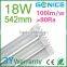 Single Tube 2G11 Led Factory Lamp LED Tube 18w 542mm 2016 New Led Lights