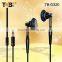 China 2015 hot selling high quality metal earphones , best listening devices