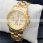 Jininzhou Fashion Gold Mens Watch Gold stainless steel quartz watch watch wholesale Cheni gold watch man