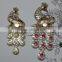 Colorful Peacock Metal Diamond Ring Holder For Mobile Phone