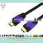 Dual color moulded HDMI Cable with Ethernet and gold connector support 3D and 4k ,TV,player,