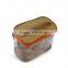 Transparent PVC Leather Make Up Case with Cloth Zipper