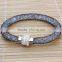 Stylish Clear Crystal Beads in Mesh Rhinestone Magnetic Buckle Stardust Bracelet