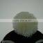fashion custom embroidery winter beanie hats with pom pom