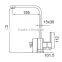 Brass watermark fitting kitchen sink mixer tap 12A-106