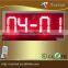 LED time+ date+ temperatuere 7 segment digits signs 8"10" 12"16"18"20"24"inch LED petrol gas price/Time Temperature display sign