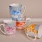 Wholesale ceramic mugs V shape porcelain tea cup china supplier