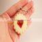 Cheap Cookie shaped 3D plastic keychain/Custom design Food shaped 3d plastic keychain/OEM wholesale 3d plastic keychain supplier