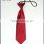 Solid Zip Up Uniform Neck Ties
