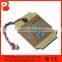 china direct factory custom kraft gilding paper hang tag for clothing , swing tags