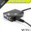 23cm black standard HDMI male to VGA female adapter cable with audio out for laptop