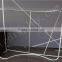 Aluminum tension fabric back wall booth