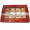 High quality wooden watch box include pen space black matte lacquer with black paper box outside packing