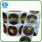 Fancy design adhesive art paper gold hot stamping label