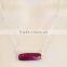 Sterling Silver Dyed Ruby Gemstone necklace