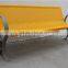 Powder coated steel garden bench metal outdoor bench seat
