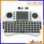 Rii i8 2.4G Wireless air mouse Mini wireless Keyboard with Touchpad For Smart TV