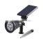 Wall Mounted LED Outdoor Solar Lamp 4 LEDS RGB Solar Lawn Spike Light For Garden Decoration