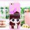 3D silicone phone case/cute cartoon Animal silicone phone case