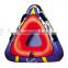durable inflatable towable snow tube with cover