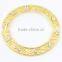 Newest Beautiful Gold Round Fashion Slider Belt Buckle Wholesale B03401