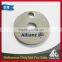 Best selling blank custom silver metal euro market embossed token