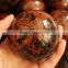 natural gemstone red obsidian sphere for healing crystal