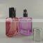 best quality rectangle thick base glass perfume bottle with spray cap