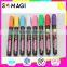 8 Pack Fluorescent Multi Color Anti-wipe Pen with Reversible 6mm Tip for Glass, Window & LED Art Menu Writing Board