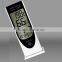 LCD Luminous with clock portable digital electronic thermometer hygrometer