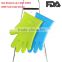 FDA food grade heat resistant silicone gloves for cooking grill bbq