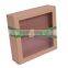 Customized Paper box with clear PVC window/kraft paper box