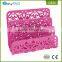 EasyPAG 2 Pc 3 Upright Hollow Flower Metal Letter Tray Stacking Sorter Desktop Letter Holder