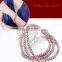 Factory Wholesale 3 Strand Freshawater Pearl Bracelets For Girls