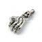 Factory Cheap Silver Punk Jewelry Stainless Steel Claw Pendant Unisex Charm Necklace