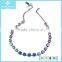 Wholesale Sapphire Crystal Beads Pendant Necklace