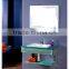 cheapest glass vanity with mirror and glass sink for wholesale