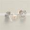 Wholesale Custom Made Logo Fashon Women Animal Owl Earrings With Clear Cz
