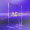 dl acrylic menu display holder with UV printing on base