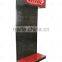 Supermarket perforated back board shelf rack with top light box
