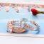 High quality real gold/silver plated alloy diamond jewelry wedding rings