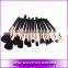 Professional 29 piece best copper rose gold makeup brushes set brushes cosmetics makeup artist supplies speciallized makeup bag