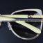 Women's Extreme Pointed CAT EYE Beige Frames 100% UV400 Sunglasses