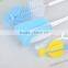 t pp/nylon baby bottle brush + pacifier clean brush set
