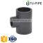 hdpe material socket pipe fittings equal tee for water supply