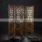 Chinese Classic Furniture Four Panel Folding Screen, Traditional Hand Painting Decorative Wood Floor Screen