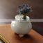 2016 new design small glazed chinese ceramic white flower pot