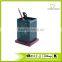 Store More Rectangle Wood Bottom Metal Mesh Pencil Holder