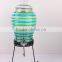 hot glass juice jar with metal stand