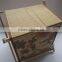 Foldable Non-woven With Wooden Holder Storage Box